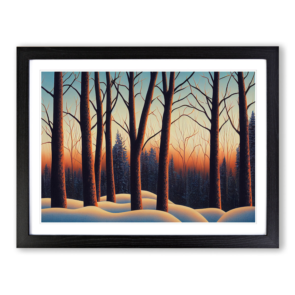Alpen Home Incomparable Winter Forest - Picture Frame Graphic Art ...